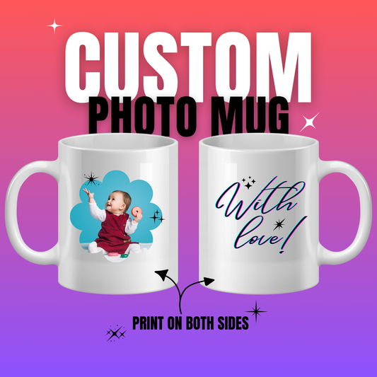 Customizable Photo & Message Mug – Nahiiel Studio